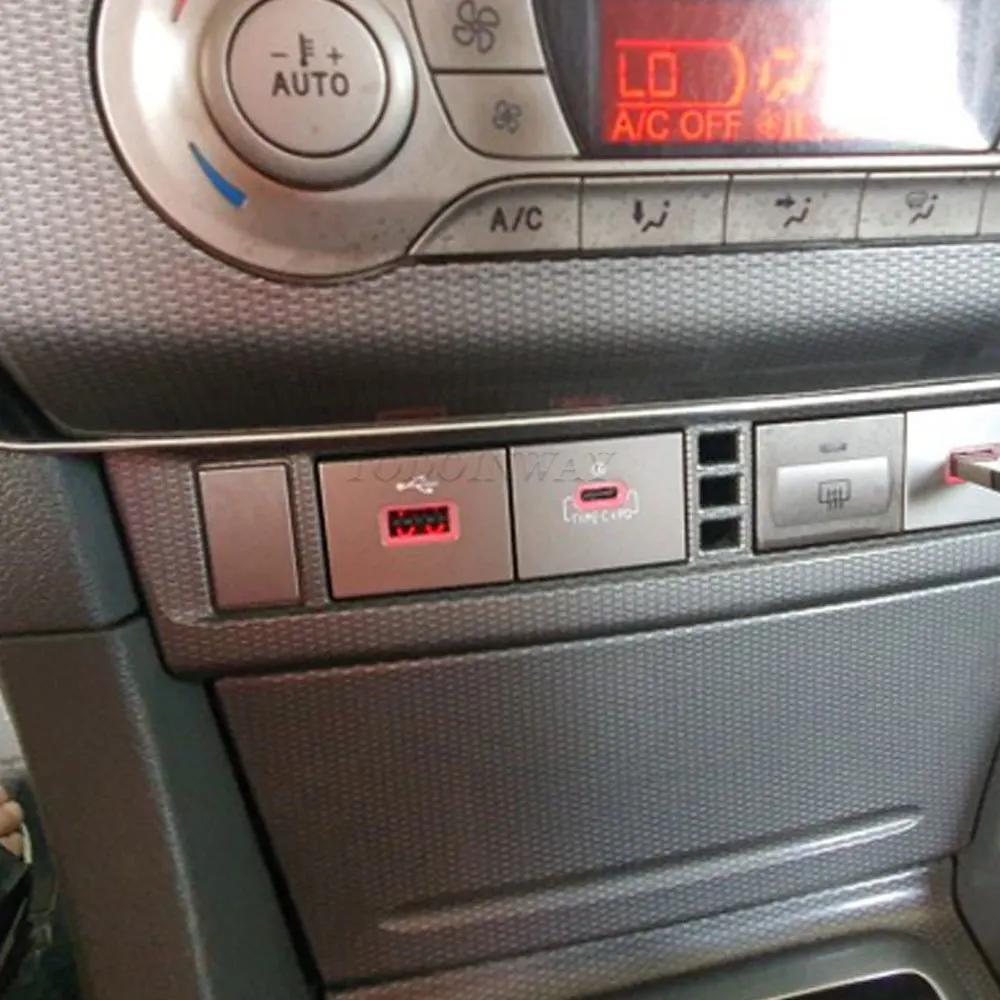 Car USB Input Adapter Switch Audio Radio u-disk flash Socket QC3.0 Quick Charge For Ford Focus 2 MK2 2009 2010 2011 accessories