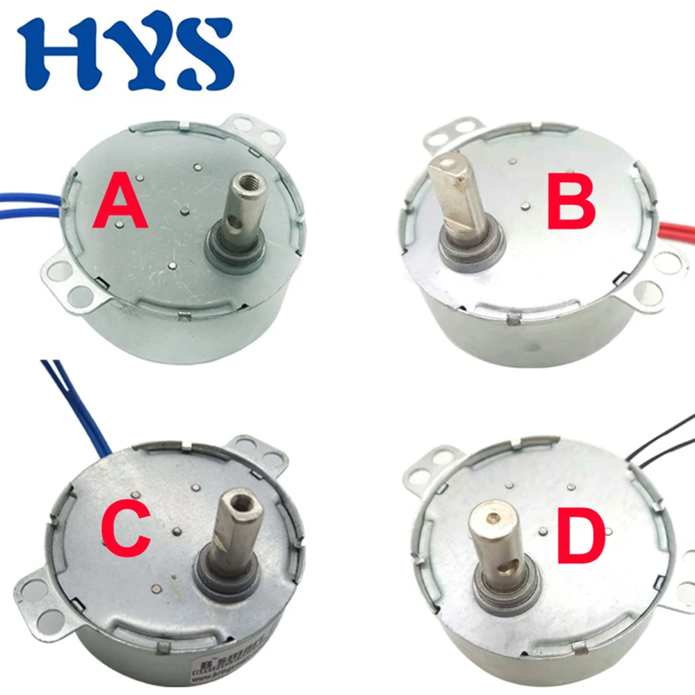 TYC-50 AC 220V 4W a bassa velocità 0.9Rpm-70Rpm palo artiglio motore sincrono a magnete permanente CW CCW ventola elettrica testa di agitazione