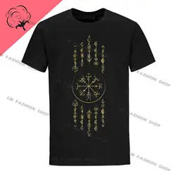 Viking Valknut Norse Odin Viking Graphic TShirts Men's Clothing Short Sleeve Tops Cotton Tees Women's Printed T-Shirt