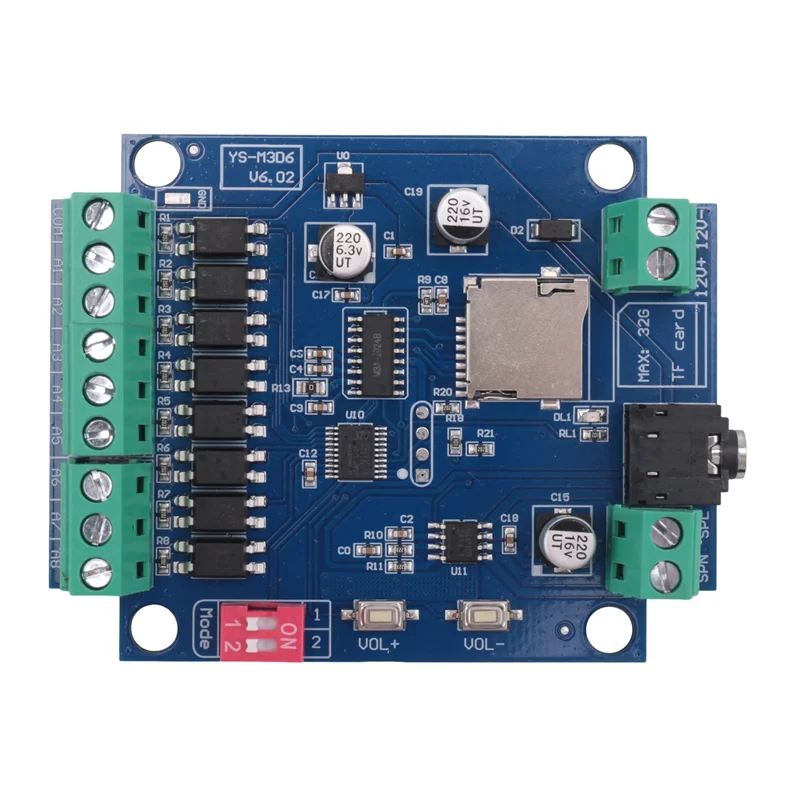 A68Z MP3 Voice Playback Module Multi-Mode Amplifier With Alarm Prompt, Voice Broadcast, Multiple Trigger Mode Functions