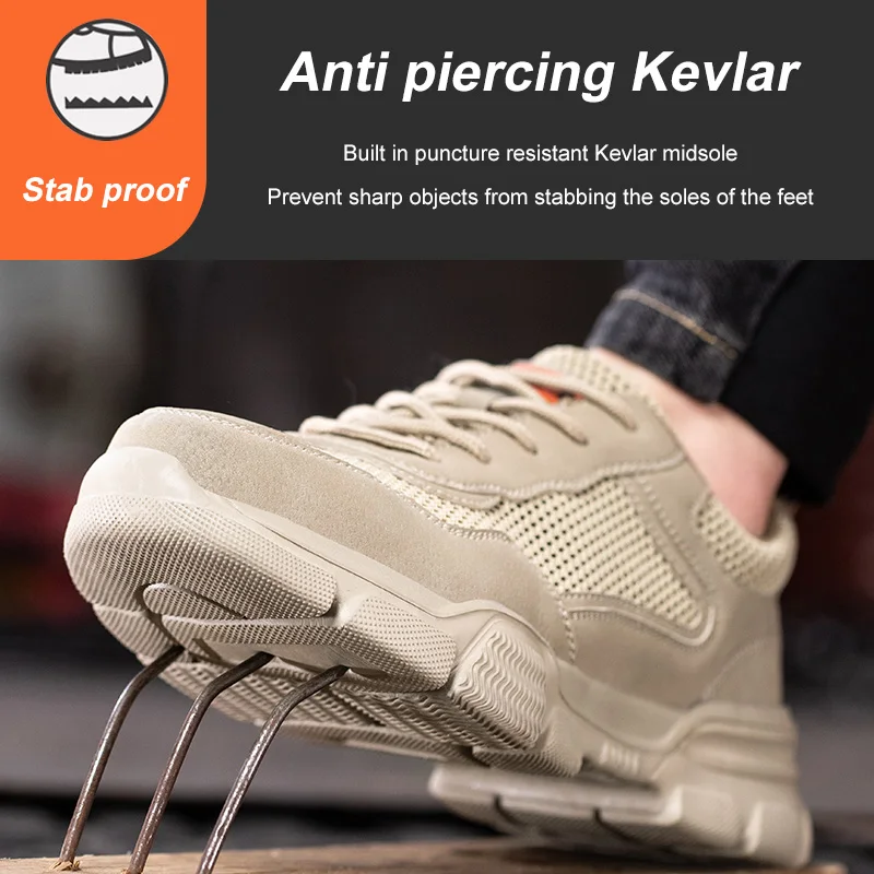 Scarpe da lavoro uomo antinfortunistiche donna stivali anfibi militari sportive lavoro scarpe trekking uomo firmate kevlar man shoes