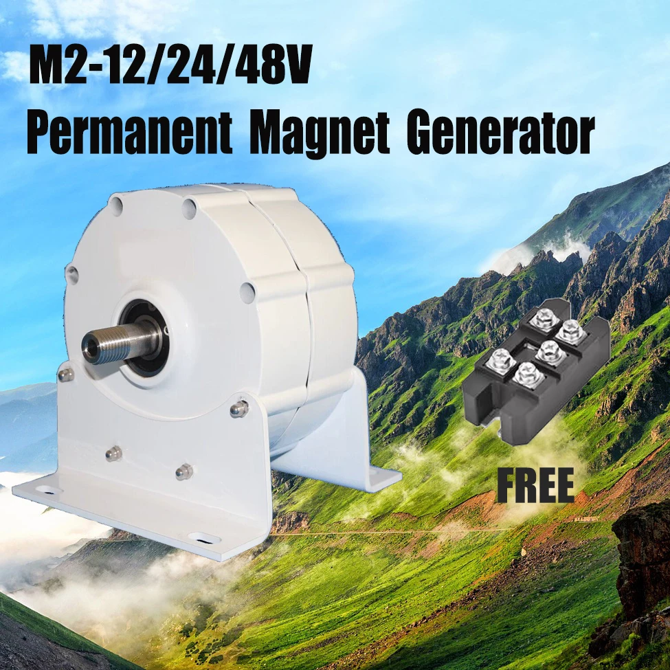 High Efficiency Wind Turbine Low Speed 8000w 12V 24V 48V Gearless Permanent Magnet Generator