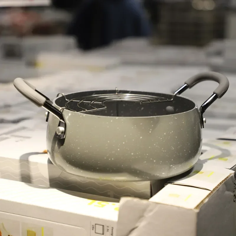 Tempura Deep Household Small Fryer Japanese Style Induction Cooker Universal Gas Universal Boss's Wife Keeps The Money Beaut view 5