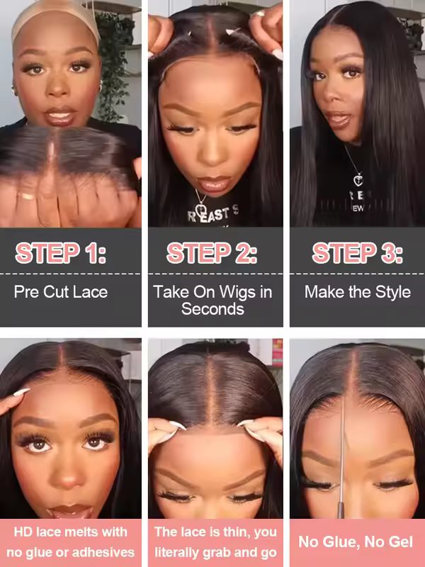 30 40 Inch 13x6 13x4 Bone Straight Hd Transparent Lace Front Human Hair Wigs 4x4 5x5 Glueless Wigs Human Hair Ready To Wear 360 - Image 4