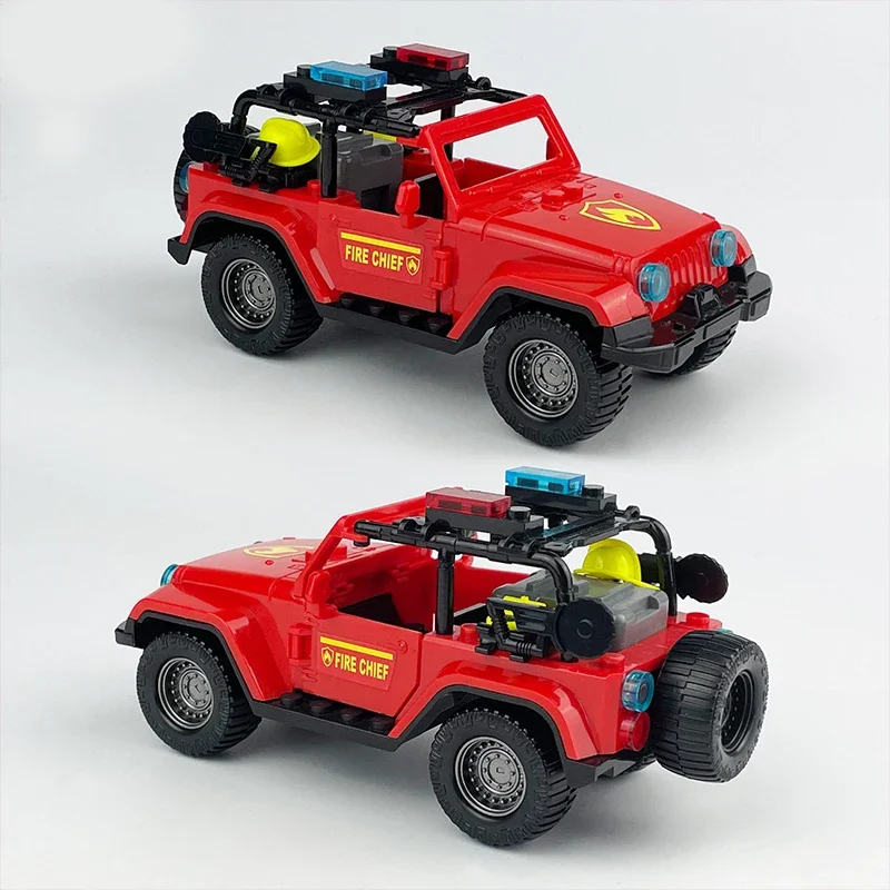 SWAT police offroader 4X4 off road bricks SWAT armored vehicle offroader blocks military soldier accessory patrol car equipment