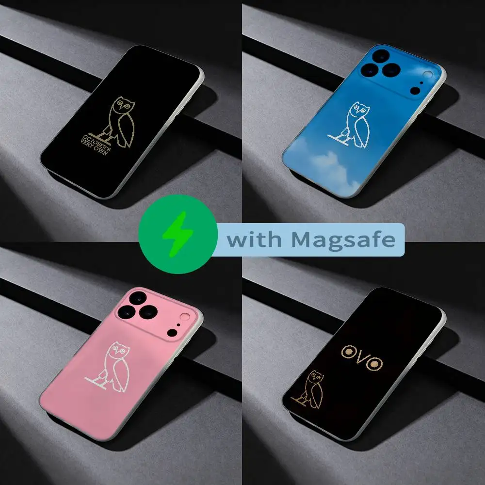 

D-Drake O-OWL ovo Phone Case For iPhone 17,16,15,14,13,12,X,XS,Pro,Max,Plus,E,Air,Mini with Magsafe Magnetic Frosted Clear