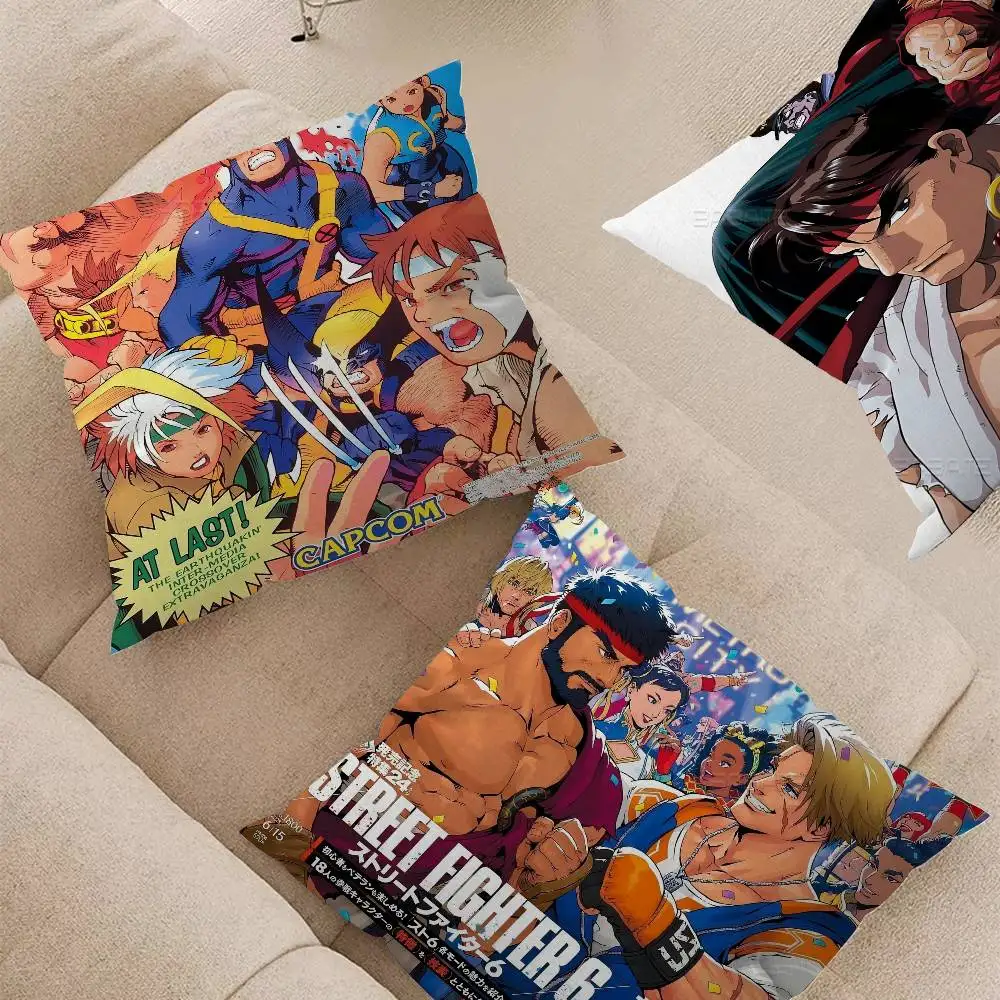 Street Fighter Pillow Cover Design cushion Cover decor Holiday