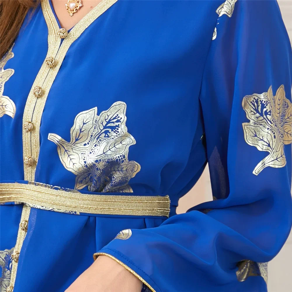 عيد دبي عباية المرأة المسلمة طباعة فستان ماكسي رمضان تركيا قفطان الإسلام جلابية الجلابة رداء عربي فستان الحفلات المسائية قفطان