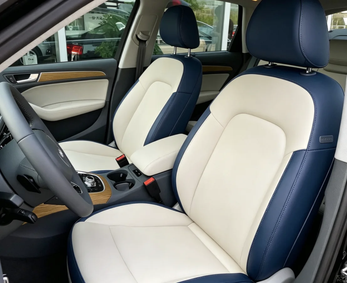 Für Audi A5 2010~2017 Maßgefertigte Autositzbezüge Luxuriöses Nappaleder 100% Passgenau Innenausstattung 360 ° Vollständige Abdeckung – Detail 5