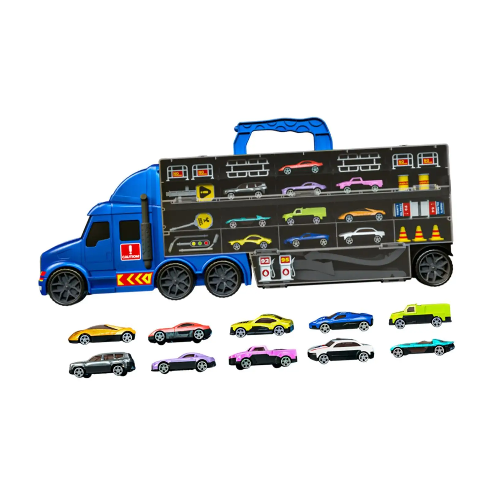 

Transport Carrier Truck Toy Set Foldable for Children Boys Ages 3 4 5 6