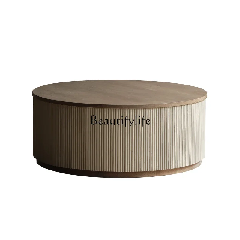 Nordic Design Coffee Table French Country Silent round Storage High and Low Edge Nested Tables Modern Minimalist