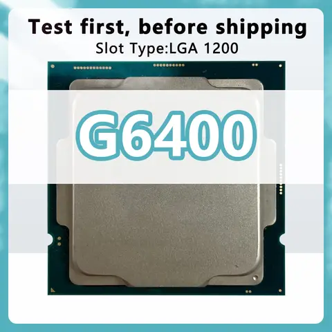 Pentium G6400 CPU 14nm 2 Cores 4 Threads 4.0GHz 4MB 58W Processor LGA1200 for H410 B460 Chipsets Motherboard  G6400 Processor
