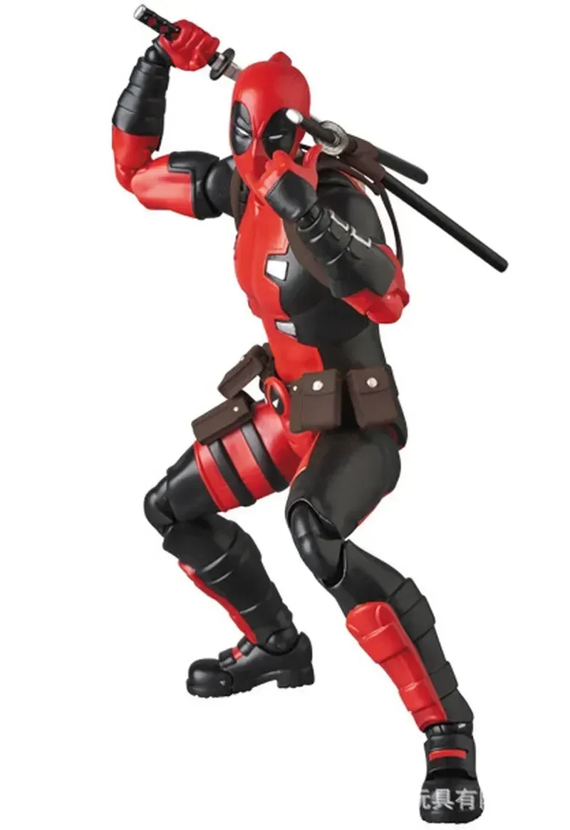 16cm mafex 082 marvel x-men deadpool figura de ação versão em quadrinhos modelo colecionável boneca de brinquedo legal presentes de festival de aniversário