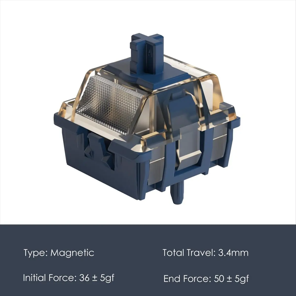 45 Uds. Interruptores magnéticos Astrolink 36gf interruptor lineal lubricado en fábrica con vástago POM para teclado de efecto Hall