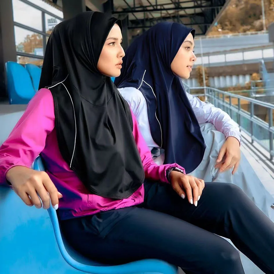 Gorro turbante instantáneo deportivo musulmán, gorros hiyab interiores para mujer, Bandana islámica para nadar, diadema femenina