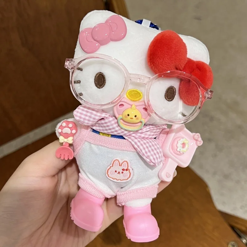 سانريو أصيلة كلاسيكية مرحبا كيتي حقيبة سحر الكرتون لطيف كيتي سلاسل المفاتيح Kawaii سوبر رائعتين ألعاب من القطيفة هدايا العيد