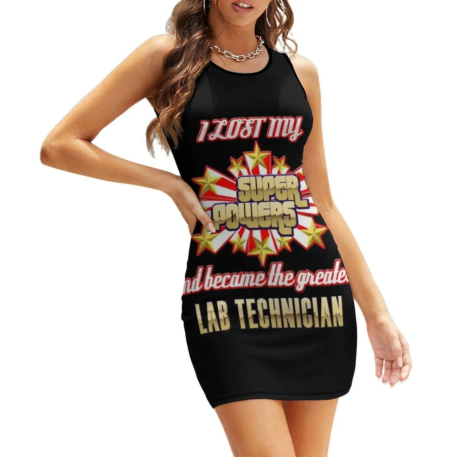 

I lost my super powers and became the greatest lab technician Sleeveless Sundress luxury dresses women's clothing korea stylish