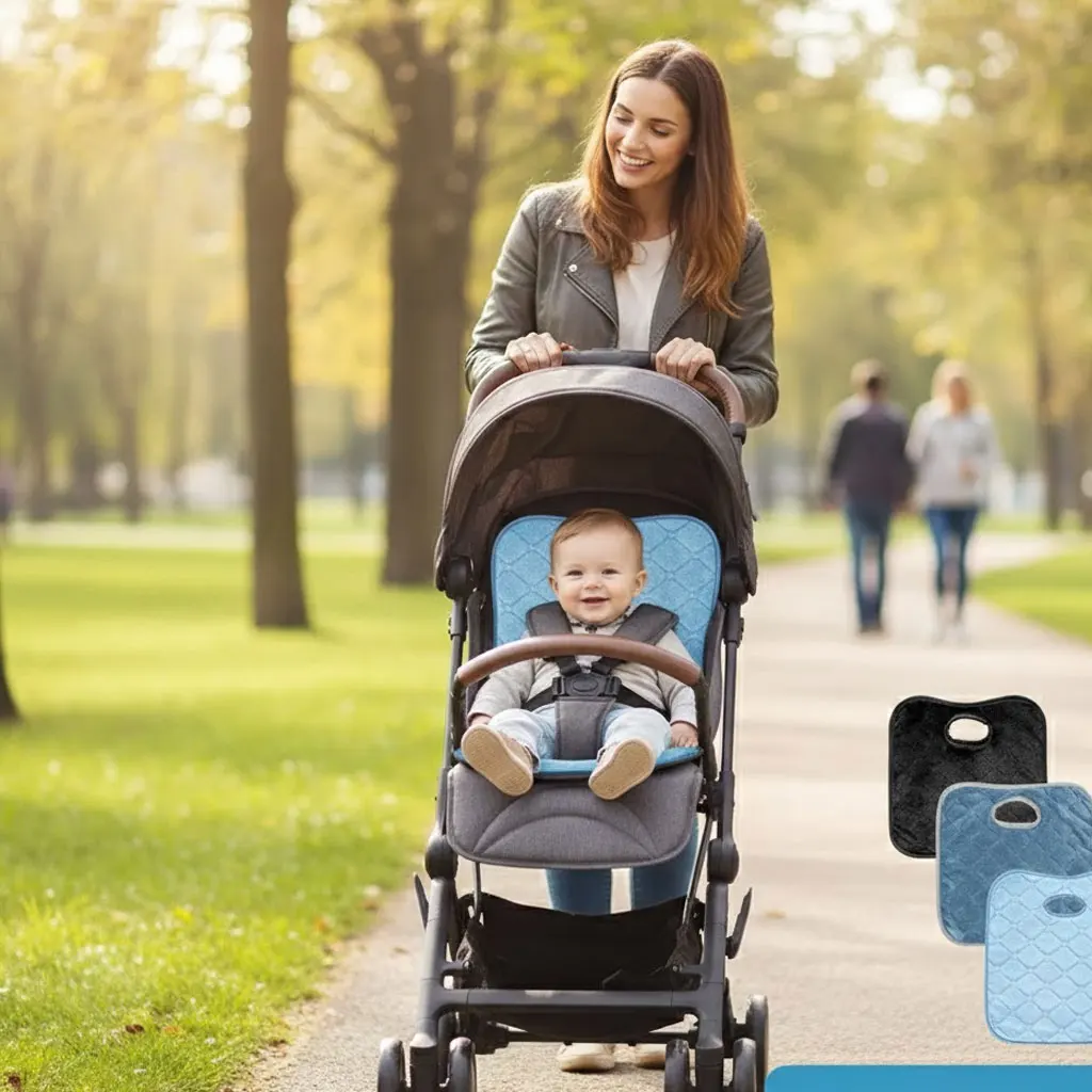

Водонепроницаемый, мягкий, дышащий, впитывающий коврик для смены подгузников для детского автокресла и коляски