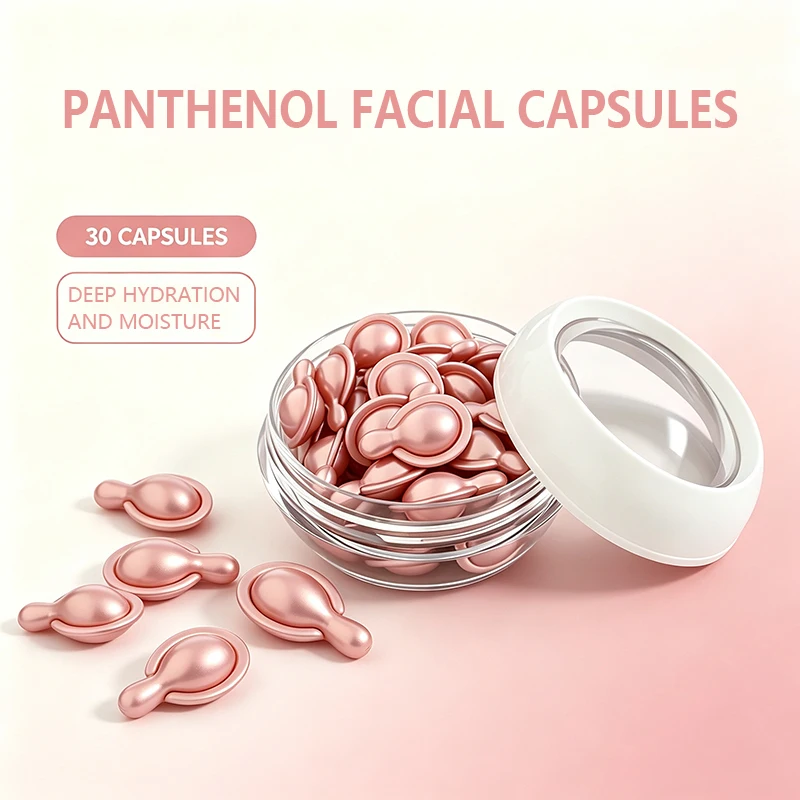 Facial Serum Capsules, Lightweight Hydrating Formula, Quick Absorption, Moisturize and Soften Skin for Daily Skincare