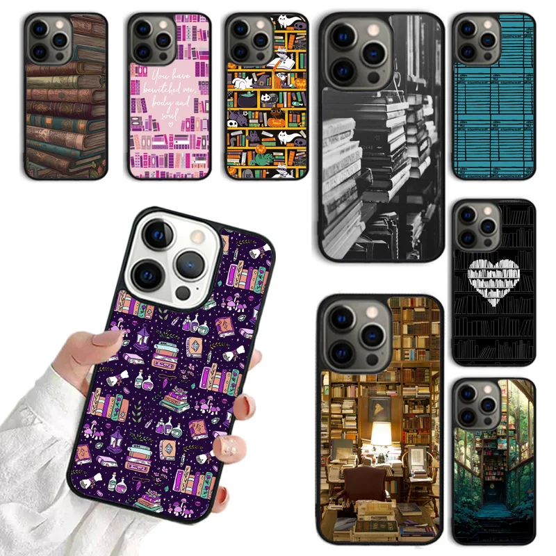 Library Bookish Mobile Phone Cases Cover For iPhone 16 15 14 12 13 mini 11 Pro MAX apple 6 7 8 Plus SE2020 Coque