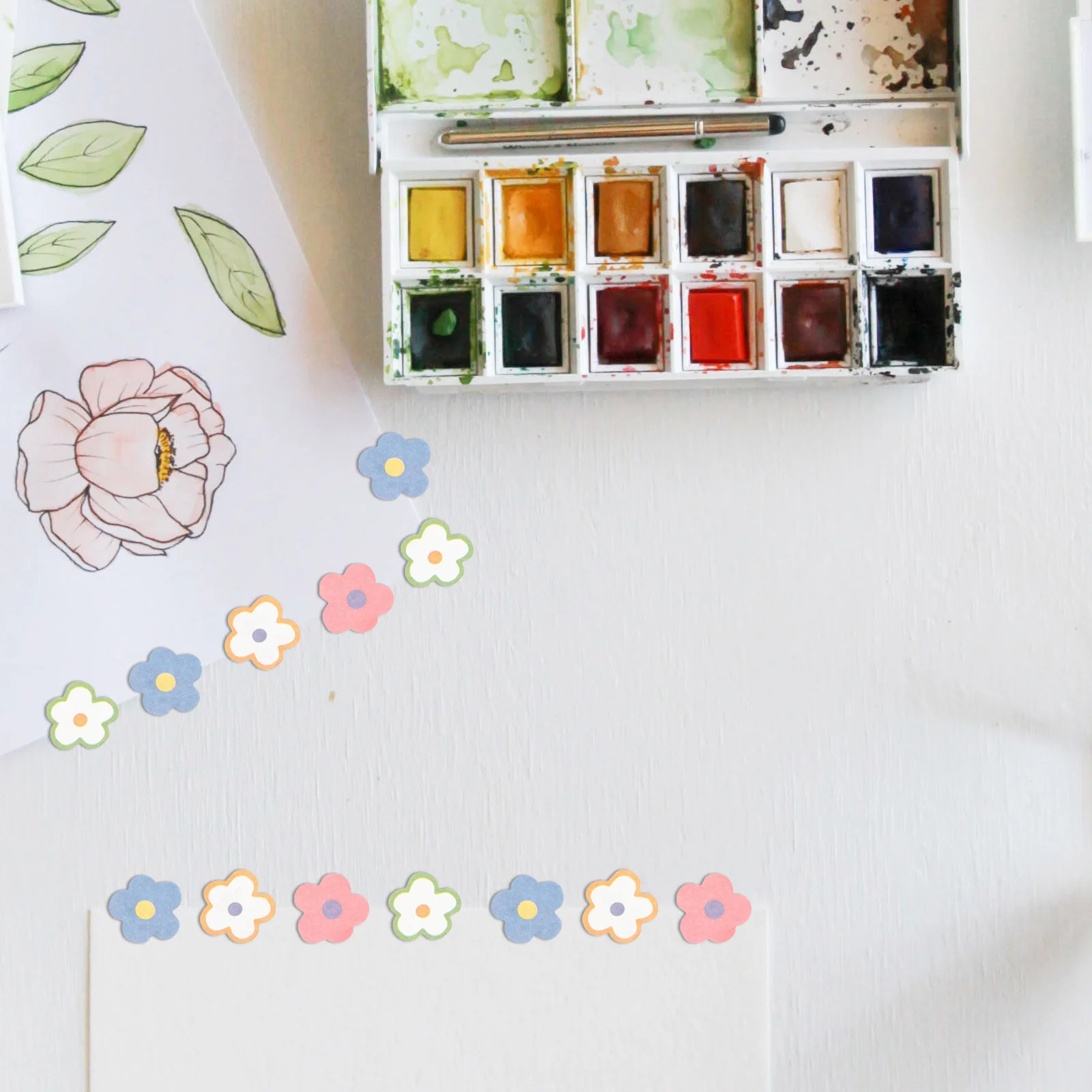 

1 Roll Flowers Washi Tape Vibrant Colors Strong Adhesion for DIY Journaling Planner Decoration Japanese Masking Tape