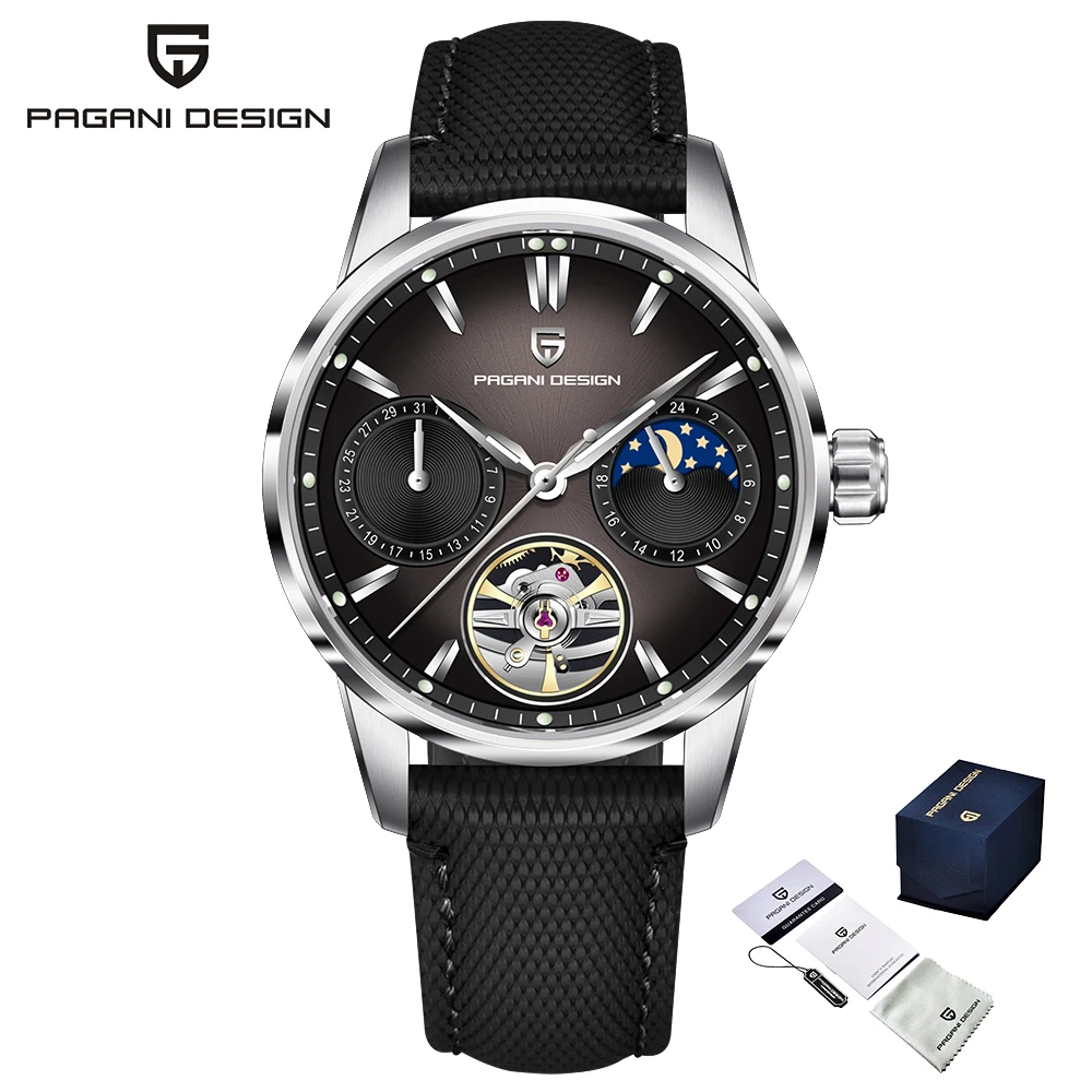 Pagani Design 2025 Nieuwe 41 MM Luxe Automatische Mechanische herenhorloge Roestvrij Staal 100 m Waterdicht Pilot Horloge reloj hombre
