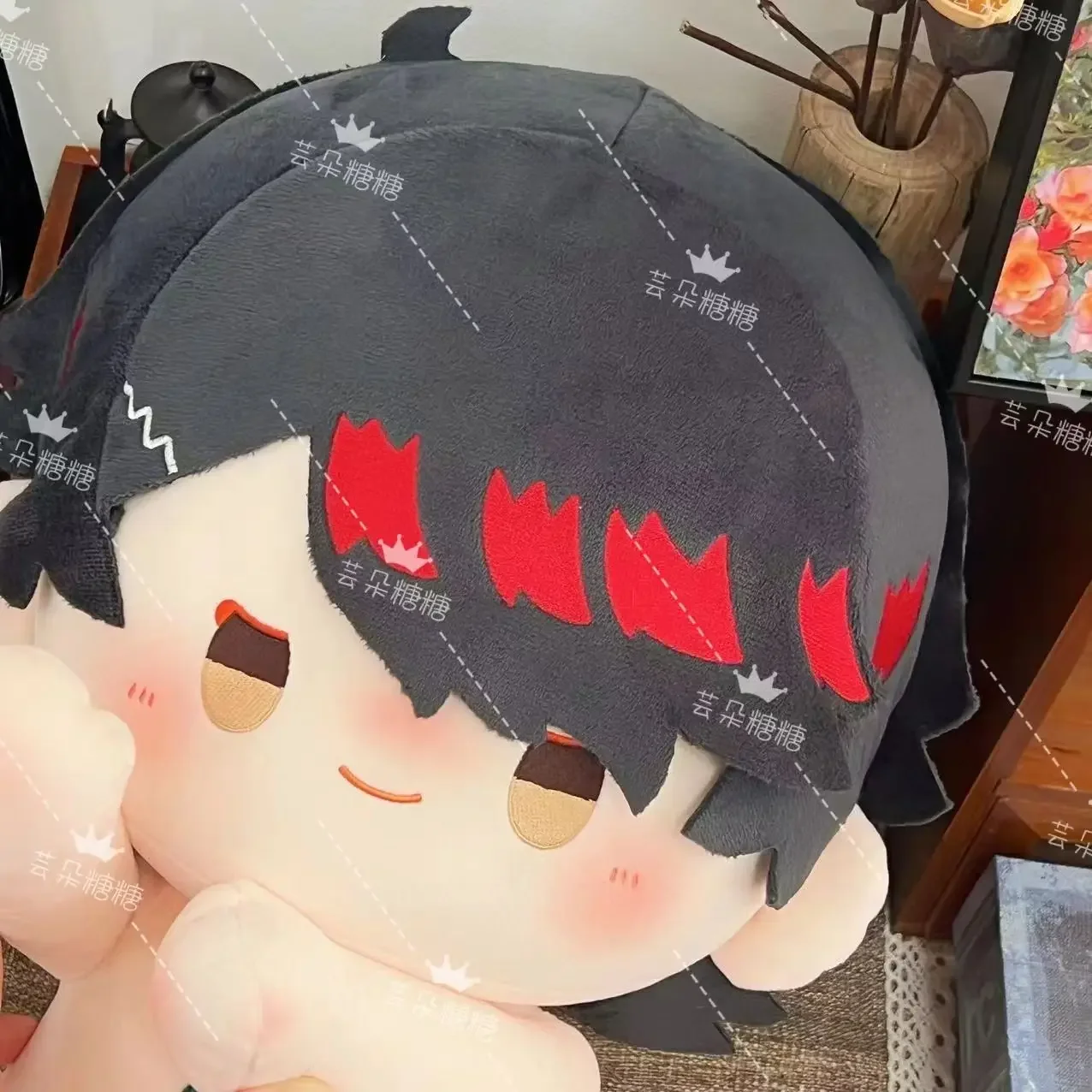 أنيمي Nijisanji Luxiem Vox Akoma 40 سنتيمتر أفخم الشكل الظاهري YouTuber الكرتون وسادة تأثيري هدية عيد ميلاد الجلوس الموقف