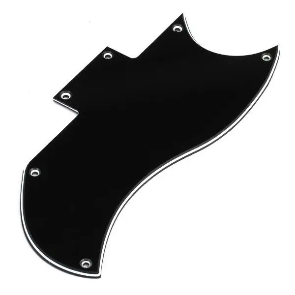 ABS Plastic Bevel Edge Pickguard for SG Electric Guitar 5 Hole Anti Scratch Plate for Guitar Accessories