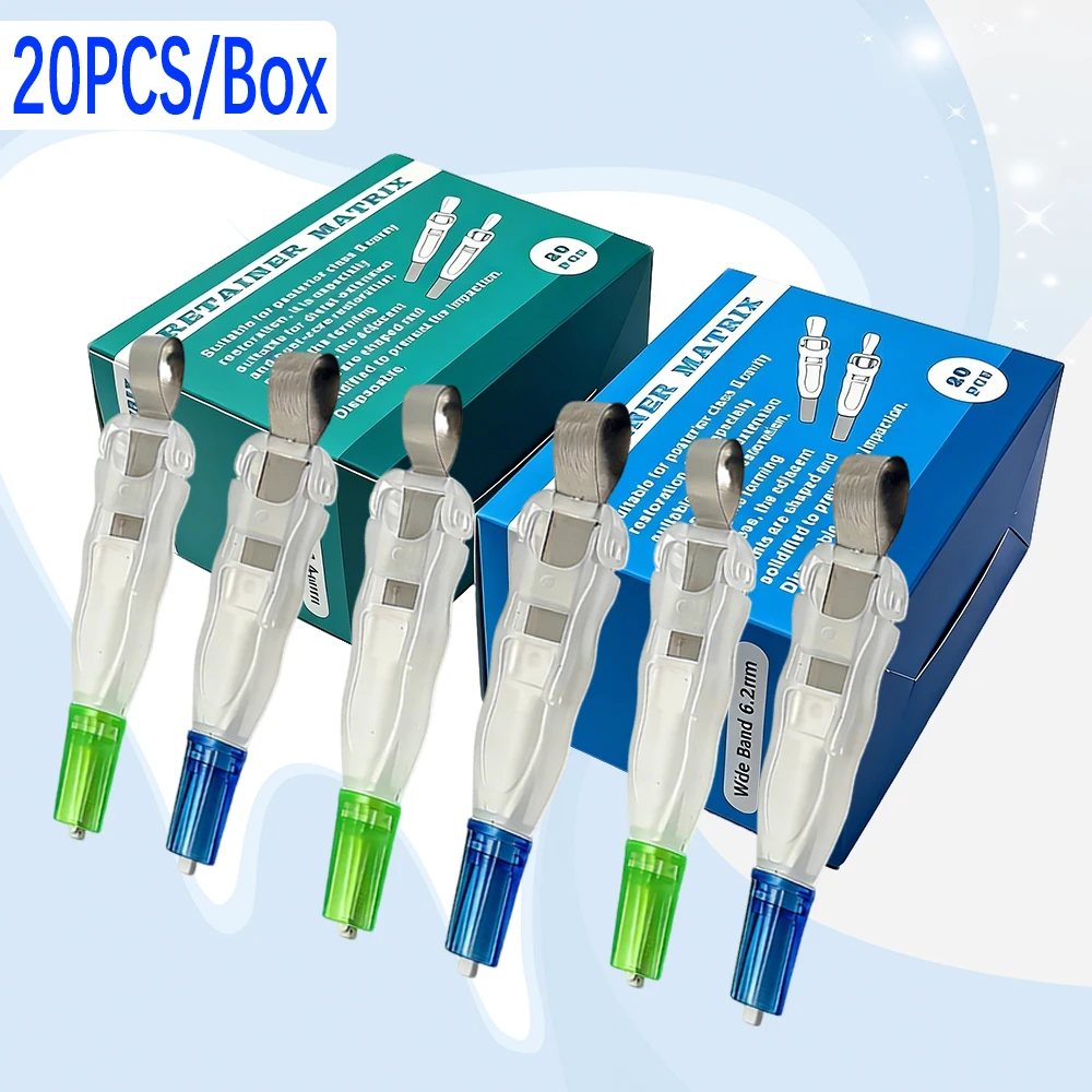 Dental Roll Type Pre Contoured Matrix Band Set 20 Pieces For Posterior Composite Restoration Interproximal Shaping