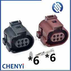 6 Pin Auto waterproof connector Sensor Wire harness plug 6Q0 973 713A 6Q0973713A 6Q0973713 1J0973713A 1J0 973 713A