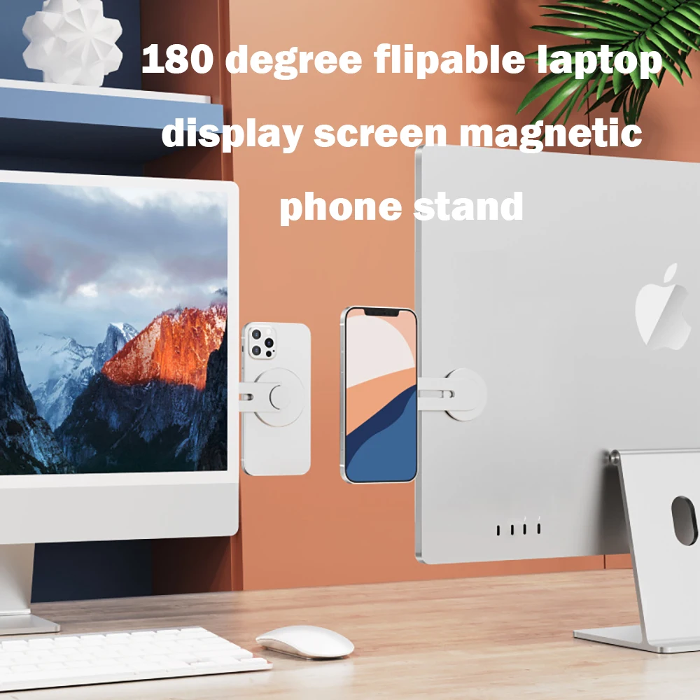 حامل هاتف السيارة المغناطيسي حامل هاتف محمول المغناطيس الهاتف المحمول دعم ل تسلا نموذج Y 3 الهاتف جبل Magsafe Flippable قوس مخفي