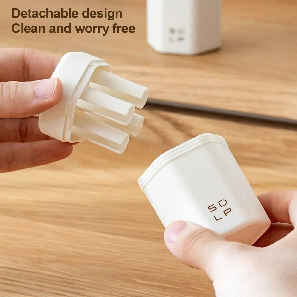 Plastic Pen Holder Partition Pen Organizer Pen Cap Pen Barrel Hexagon/Rectangle Protective Cover Desktop Storage Box