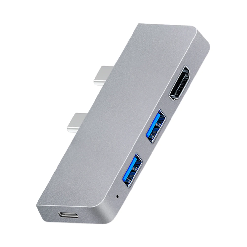 6-in-1 USB3.0 Hub Type-C Male To HDMI-compatible SD for MicroSD Docking Station High Speed Transmission for Surface Pro 8/9/X