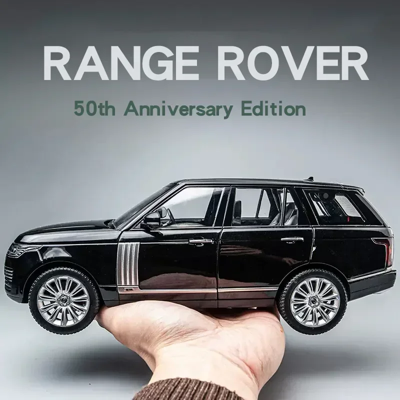 Large 1:18 Land Rover Range Rover Suv Off-road Vehicle Alloy Model Car Diecast Static Collection Sound & Light Gifts For Kids