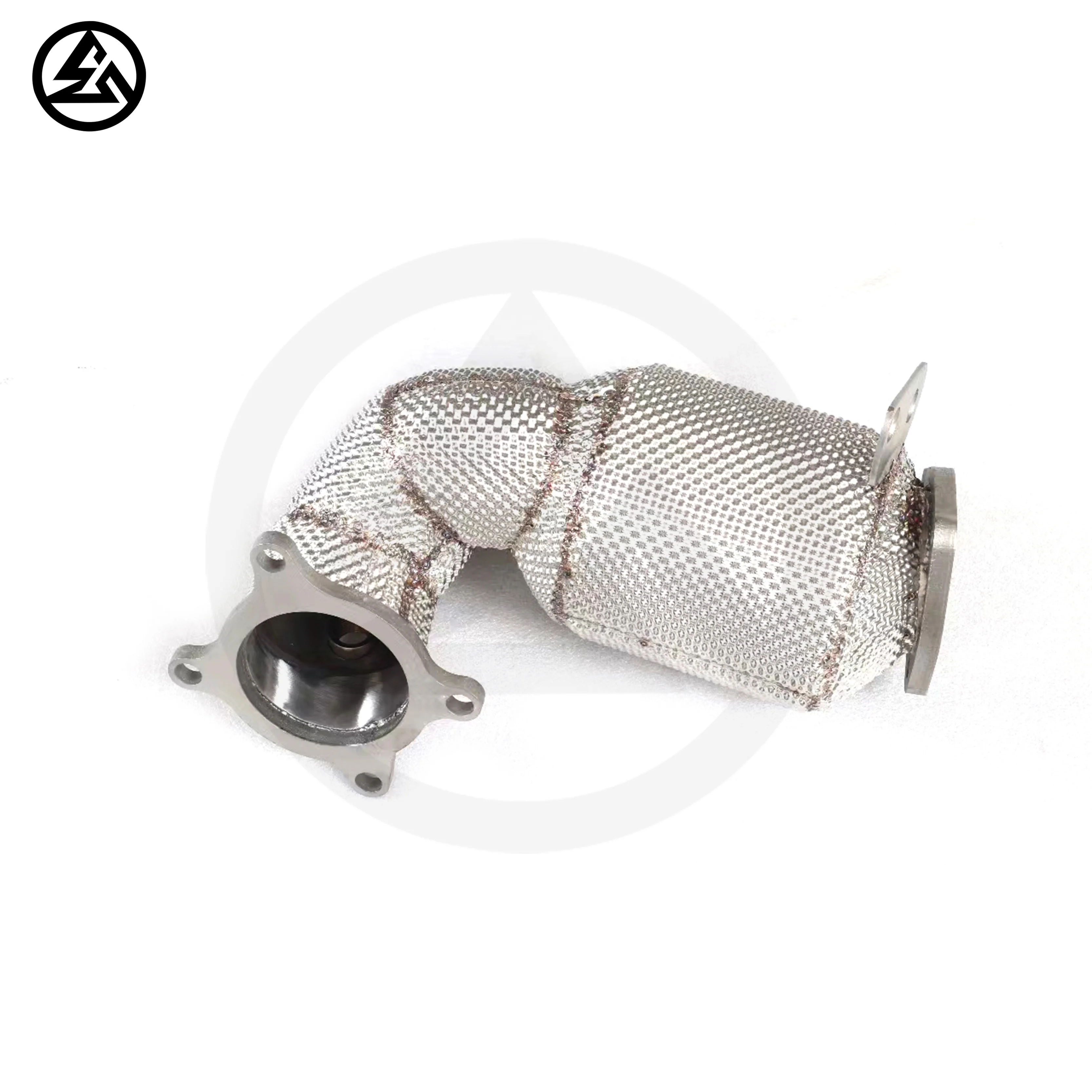 ODM High Flow Catted Downpipe for VW Multivan T5/T6 2.0T Auto Performance Parts Exhaust Pipe With Catalyst