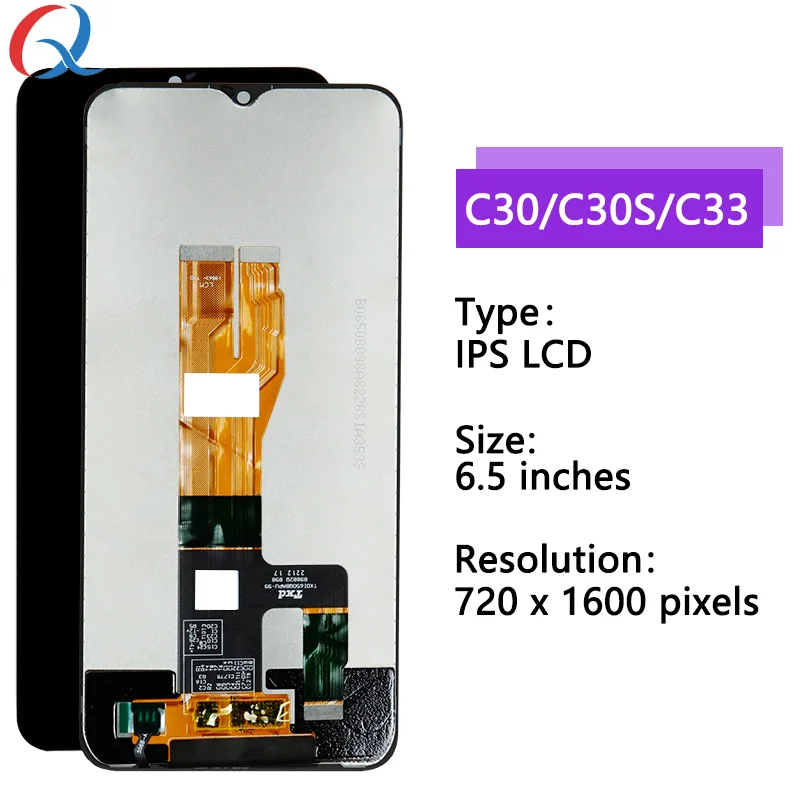 Pantalla per realme C30 lcd Digitizer Assembly per realme C30s sostituzione dello schermo del telefono cellulare Lcd Forrealme C33 display