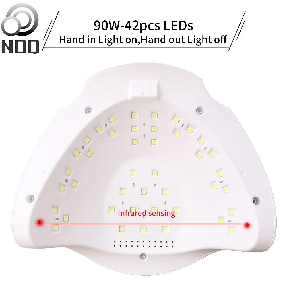 NOQ SUN X7 Plus-Lampe LED Professionnelle pour N64.42, vaccoir à Ongles UV pour Machine de Manucure, Outils d'Art pour Verhéritage Gel