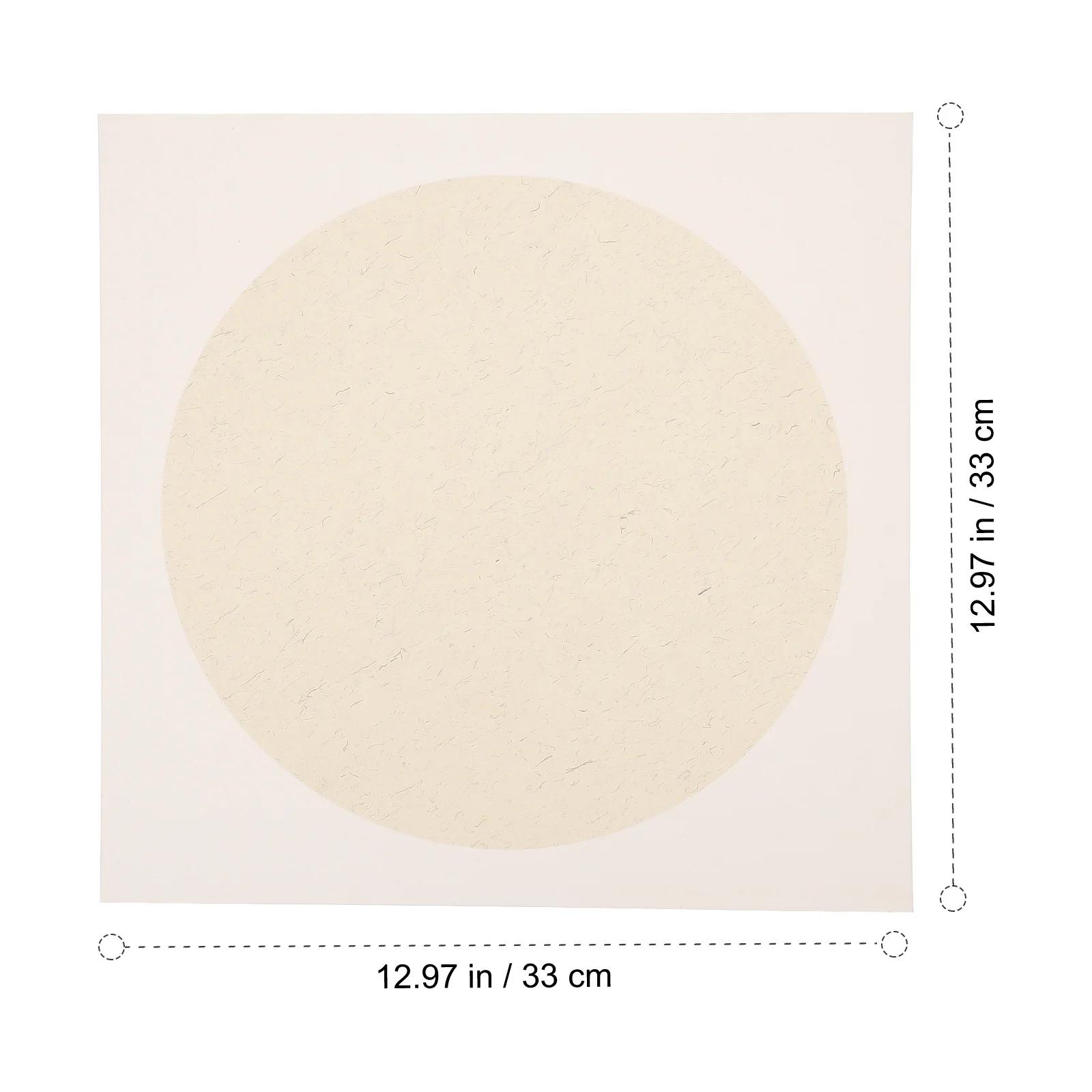 

1Set Round Mirror Card Paper Thickened Chinese Calligraphy Painting Paper for Drawing Writing Art Practice Blank Rice Papers