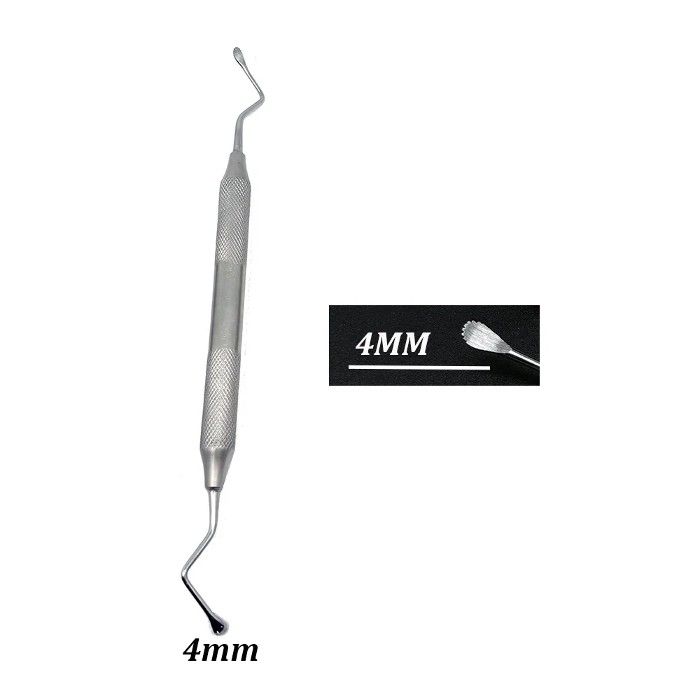 1Pc Dental Excavator Restorative Spoon Curette Jagged Scaler Gracey Double Ended for Tooth Cleaning Instruments Set
