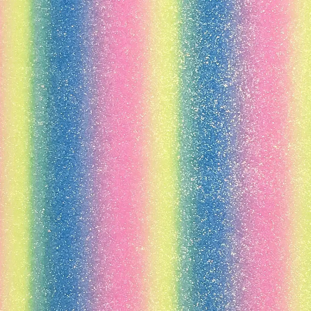 

4Pcs Rainbow Glitter PU Fabric Gradient Color Flexible DIY Material for Craft Projects Hair Bow Shoes Jewelry