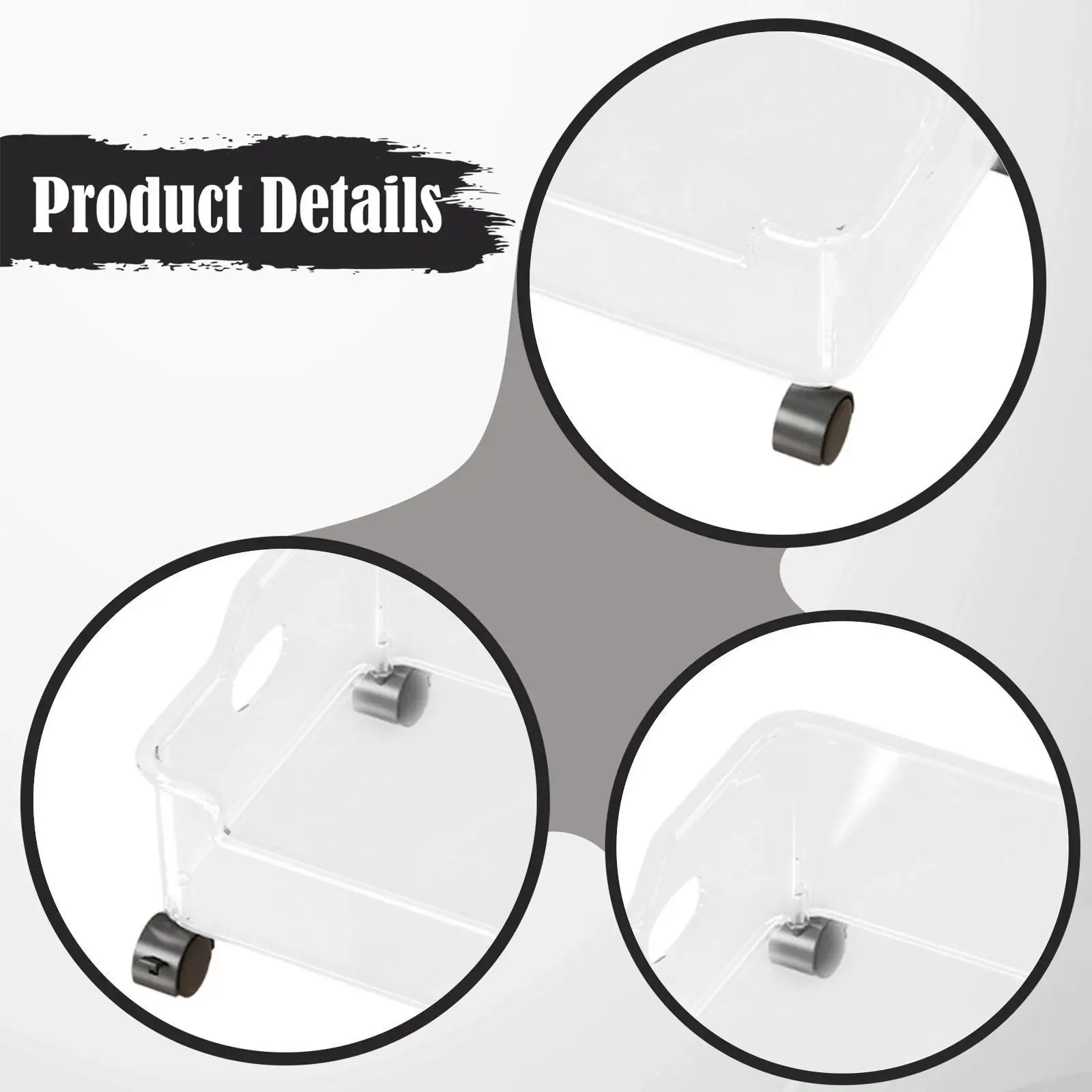 under Desk Book Storage Bin Versatile Cart for Milk Tea Bag Crafts Books