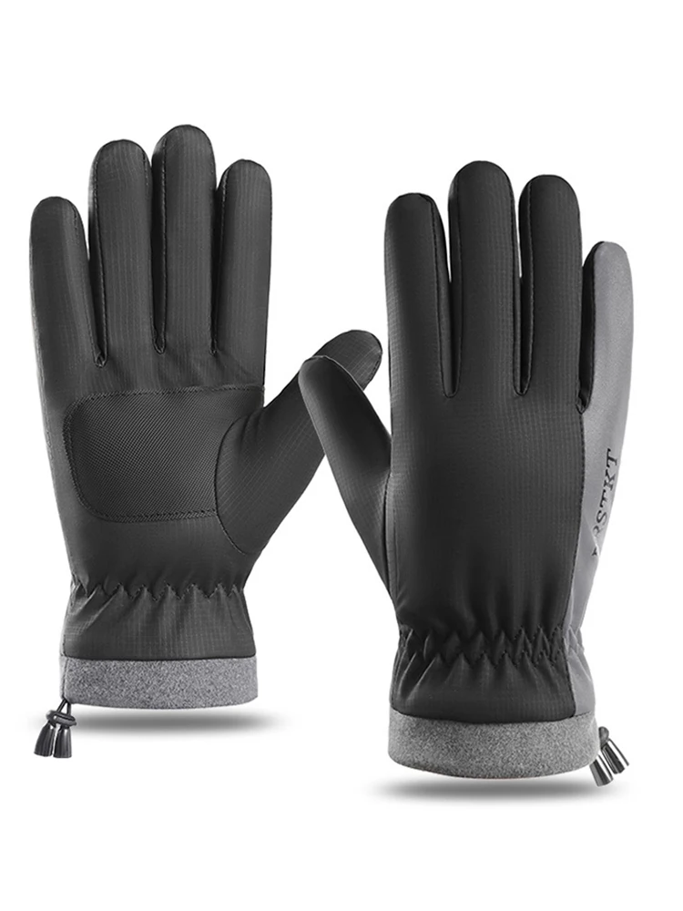 AliExpress Men's Warm Gloves for Autumn and Winter, Windproof, Cold-Proof, Anti-Slip, Touchscreen Compatible, for Riding Electric Bikes, for Men and Women