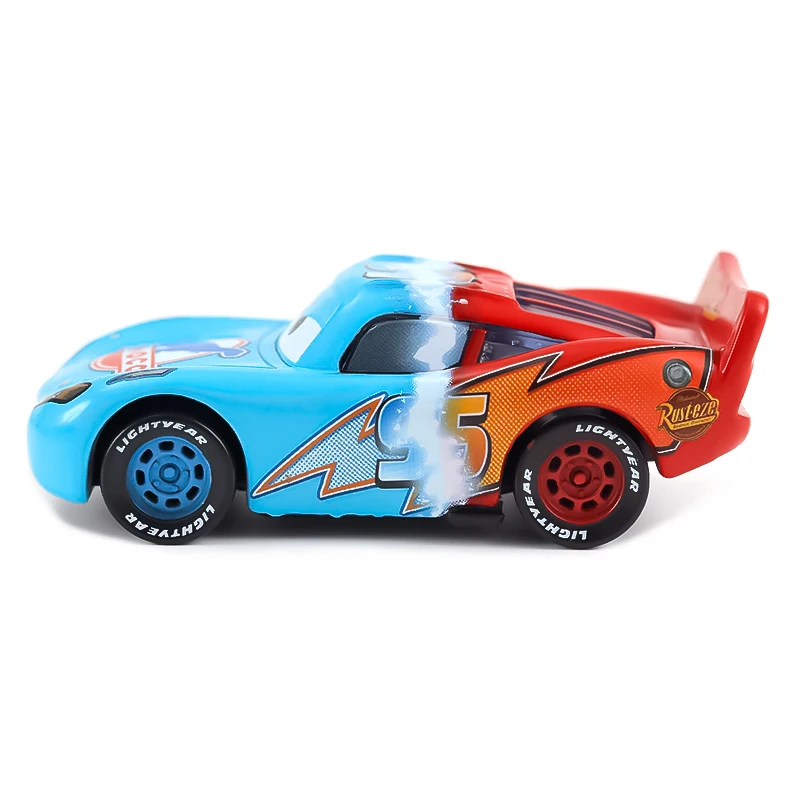 Disney Pixar Cars 3 RUST·EZE DINOCO #95 Two-Color Racing Anime Figure Lightning McQueen 1:55 Die Cast Alloy Vehicle Toys Gifts