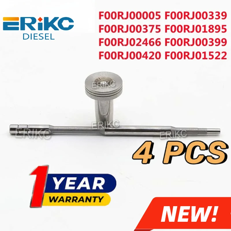 

ERIKC 4 шт. клапан F00RJ00005 F00RJ00339 F00RJ00375 F00RJ01895 F00RJ02466 F00RJ00399 F00RJ00420 F00RJ01522 для инжектора Bosch