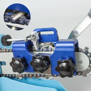 Kit de afilador de motosierras portátiles de manivela de manivela y sierra eléctrica Conjunto de herramientas de afilado rápido para cadenas de motosierras de jardín de carpintería 8 mejor afilador de sierra de ventas - №5