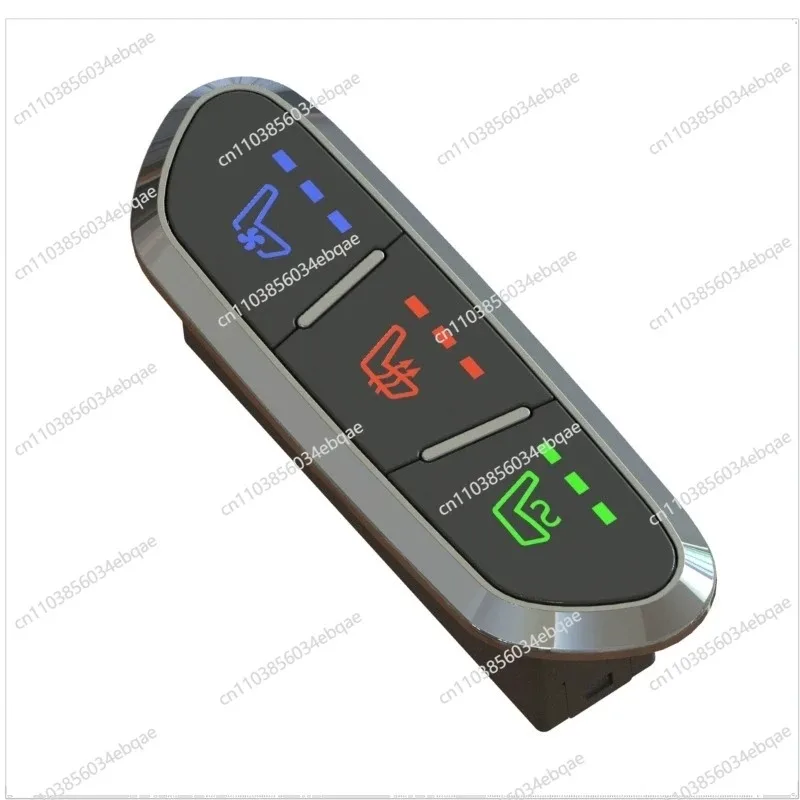 For Three-key Switch Four Holes, Modified Car Seat Ventilation Heating Massage Switch, Cannot Be Used for Ordinary Front Loading