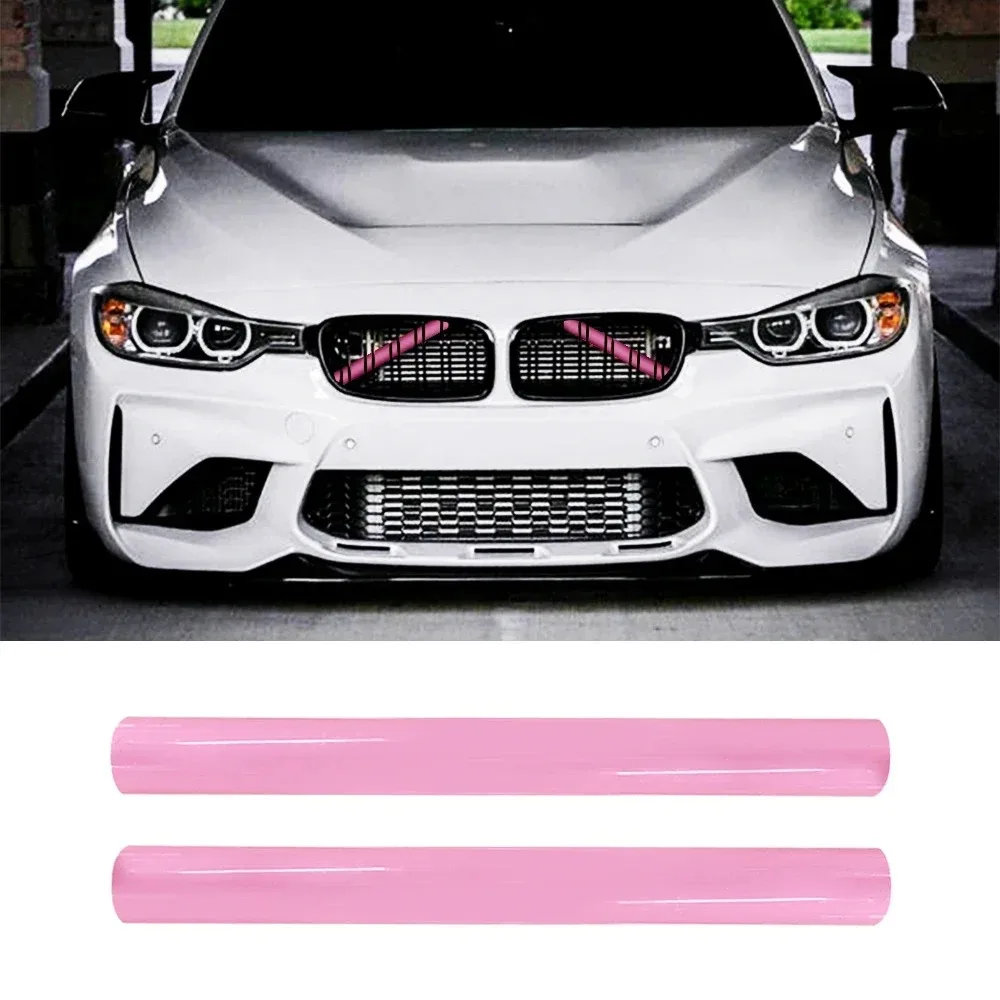 Car Pink Front Grille Trim Strips Cover for BMW Sport F30 F31 F32 F33 F34 F36 F20 F21 F22 F23 3 4 Series Decoration Accessories