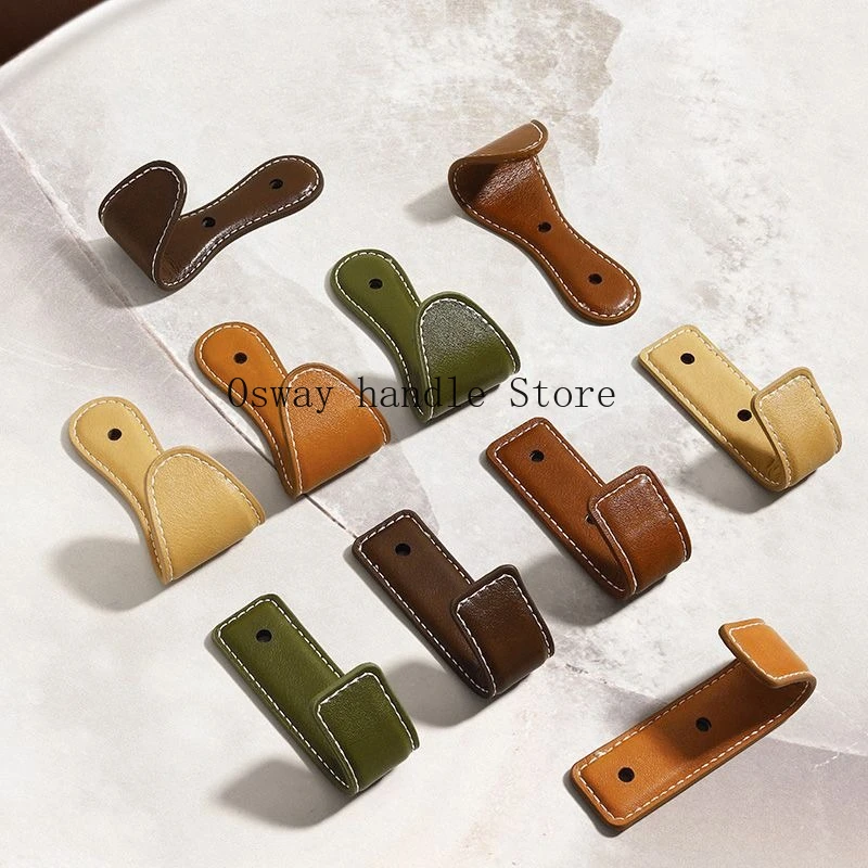 

Creative leather decorative wall hanger hanger wall hook entrance living room wardrobe clothing coat hook wholesale