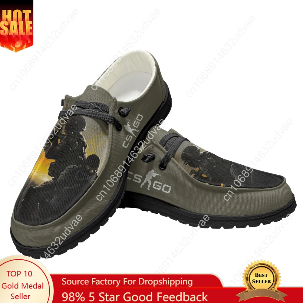 

Counter Strike Global Offensive Casual Shoes Flat Shoe Men Woman Breathable Casual Outdoor Lightweight Footwear Custom Made Shoe