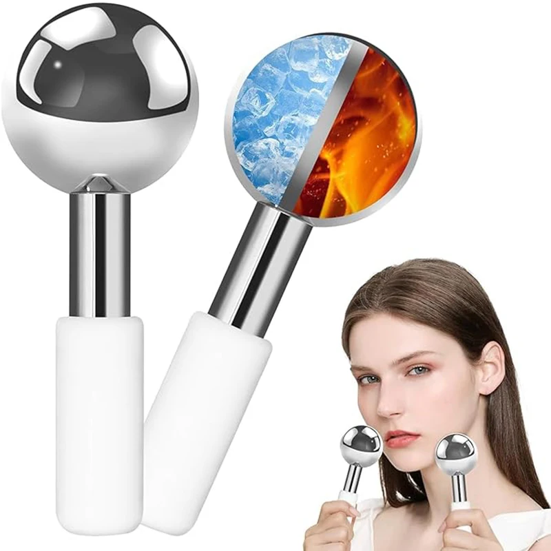 Ice Globes for Face - Unbreakable Ice Roller for Face and Eyes - Cryo Globes for Facials Anti-Age - Anti-Wrinkle Face Globes